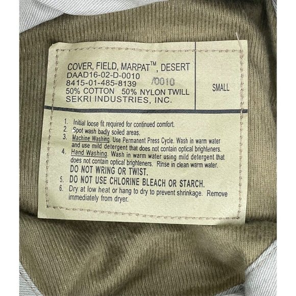 USMC Marine Corps Marpat Desert Uniform Boonie Hat Cap Sun Field Cover Small - Picture 6 of 6